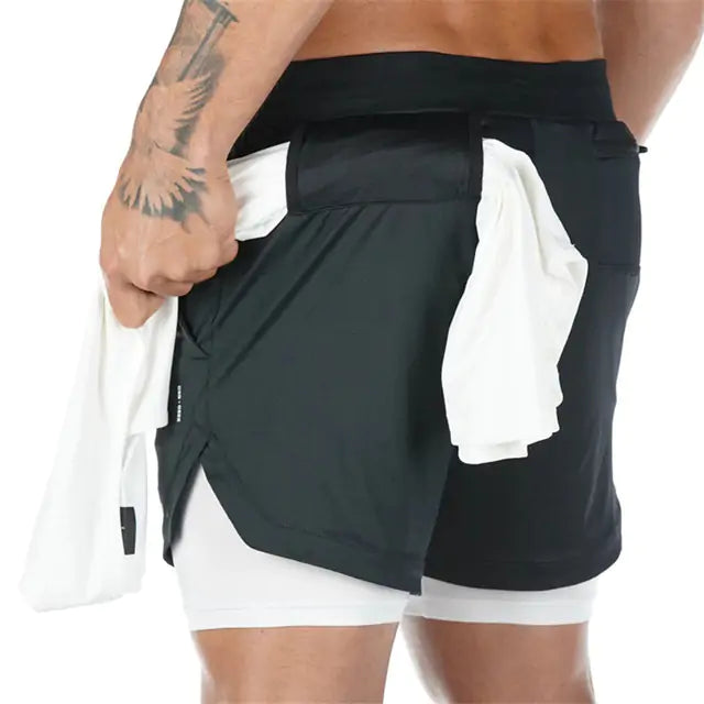 Sport Shorts for Men: Two-in-one