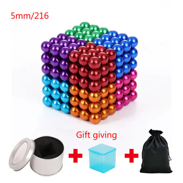 Magnetic Balls Cube Fidget Toys: Stress Relief Toys for Adults