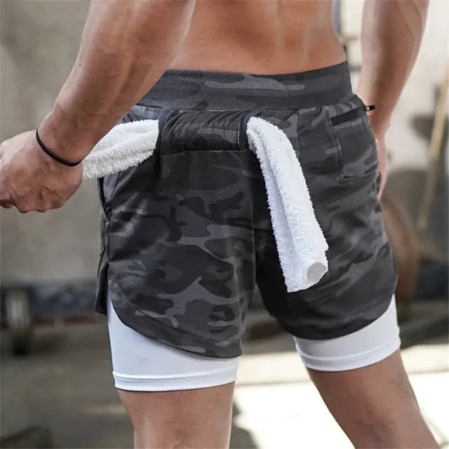 Sport Shorts for Men: Two-in-one