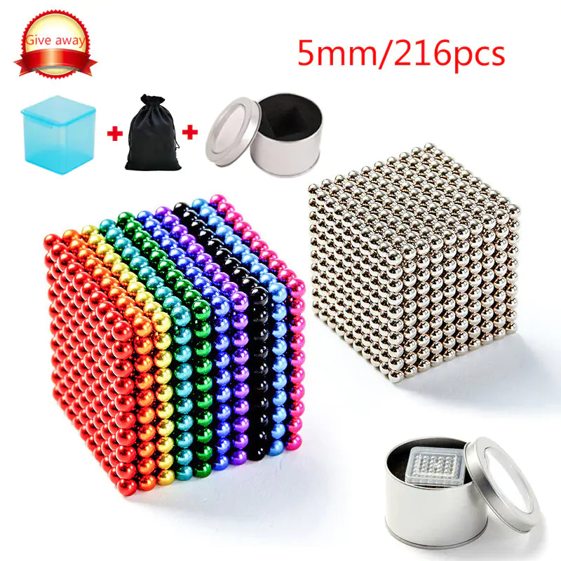 Magnetic Balls Cube Fidget Toys: Stress Relief Toys for Adults