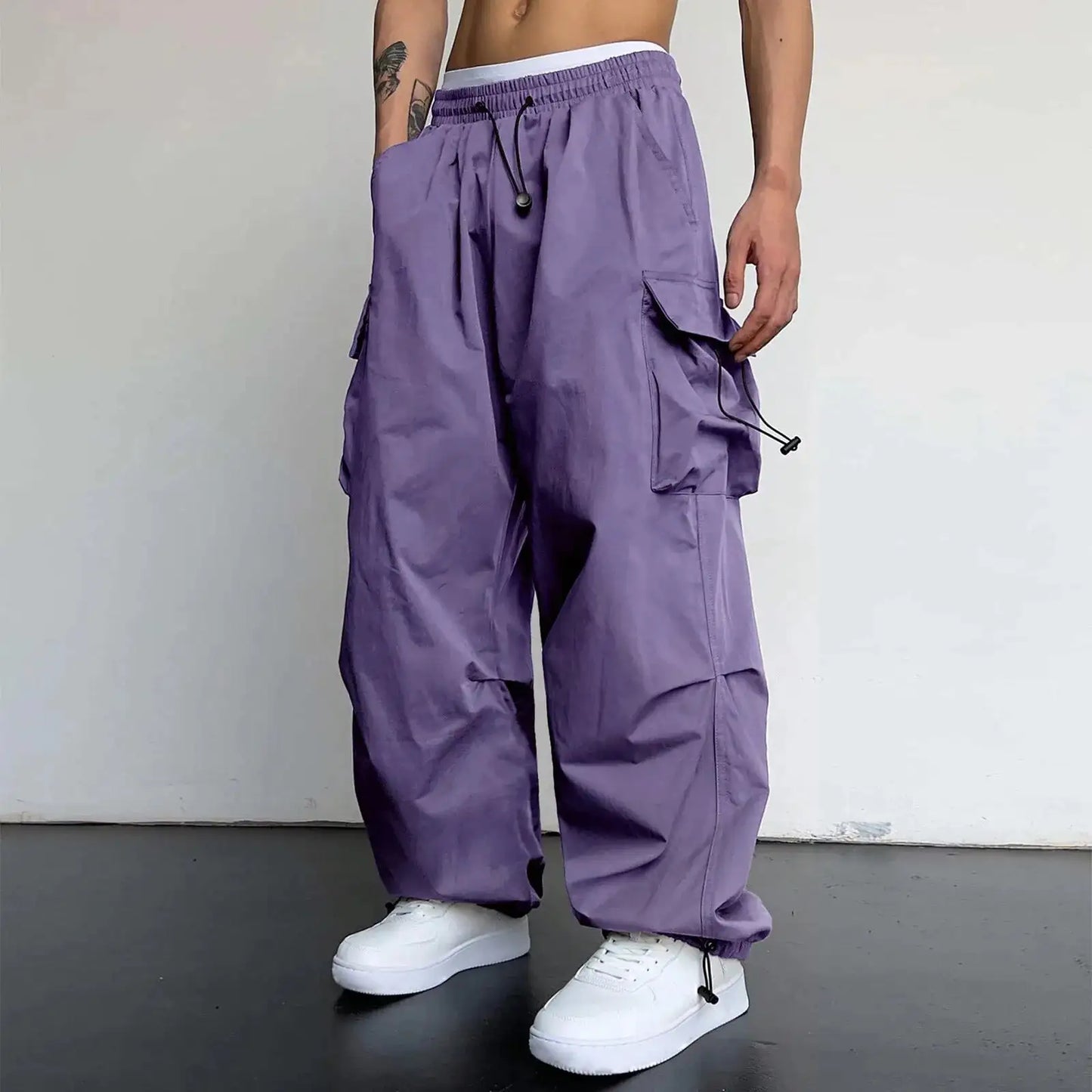 Harajuku Cargo Parachute Pants