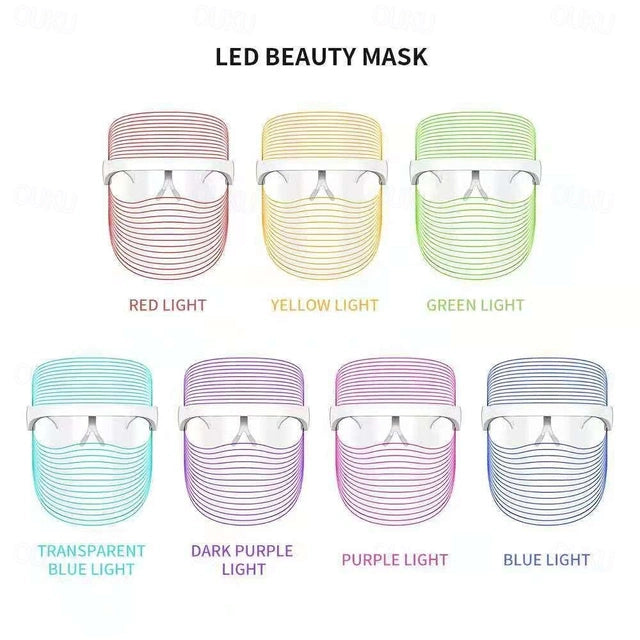 7 Colors LED Light Anti-aging Therapy Face Mask