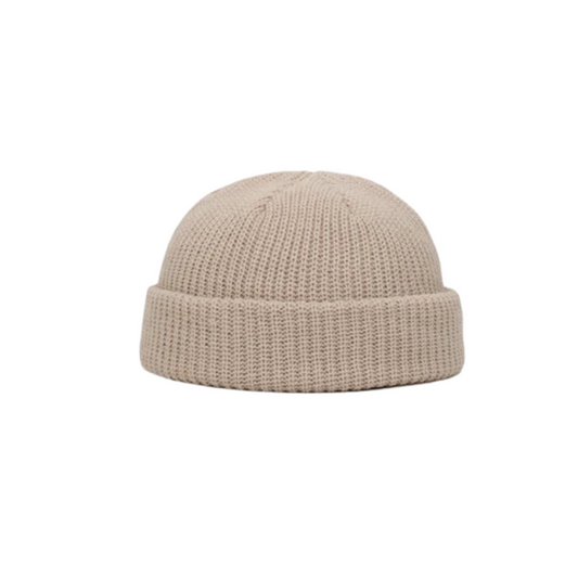 Unisex Solid Knitted Brimless Hat