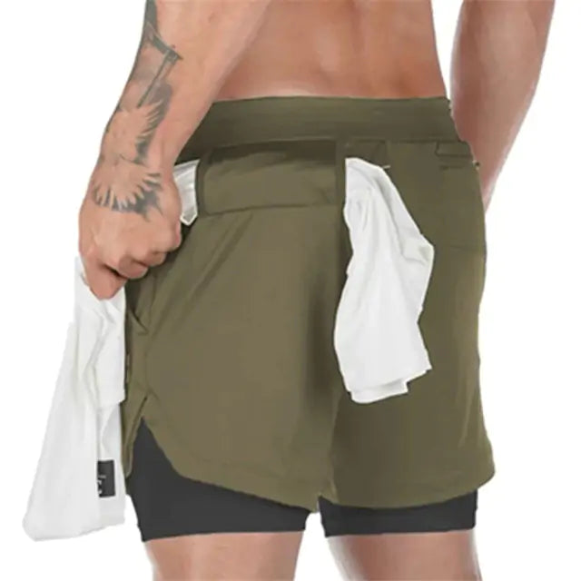 Sport Shorts for Men: Two-in-one