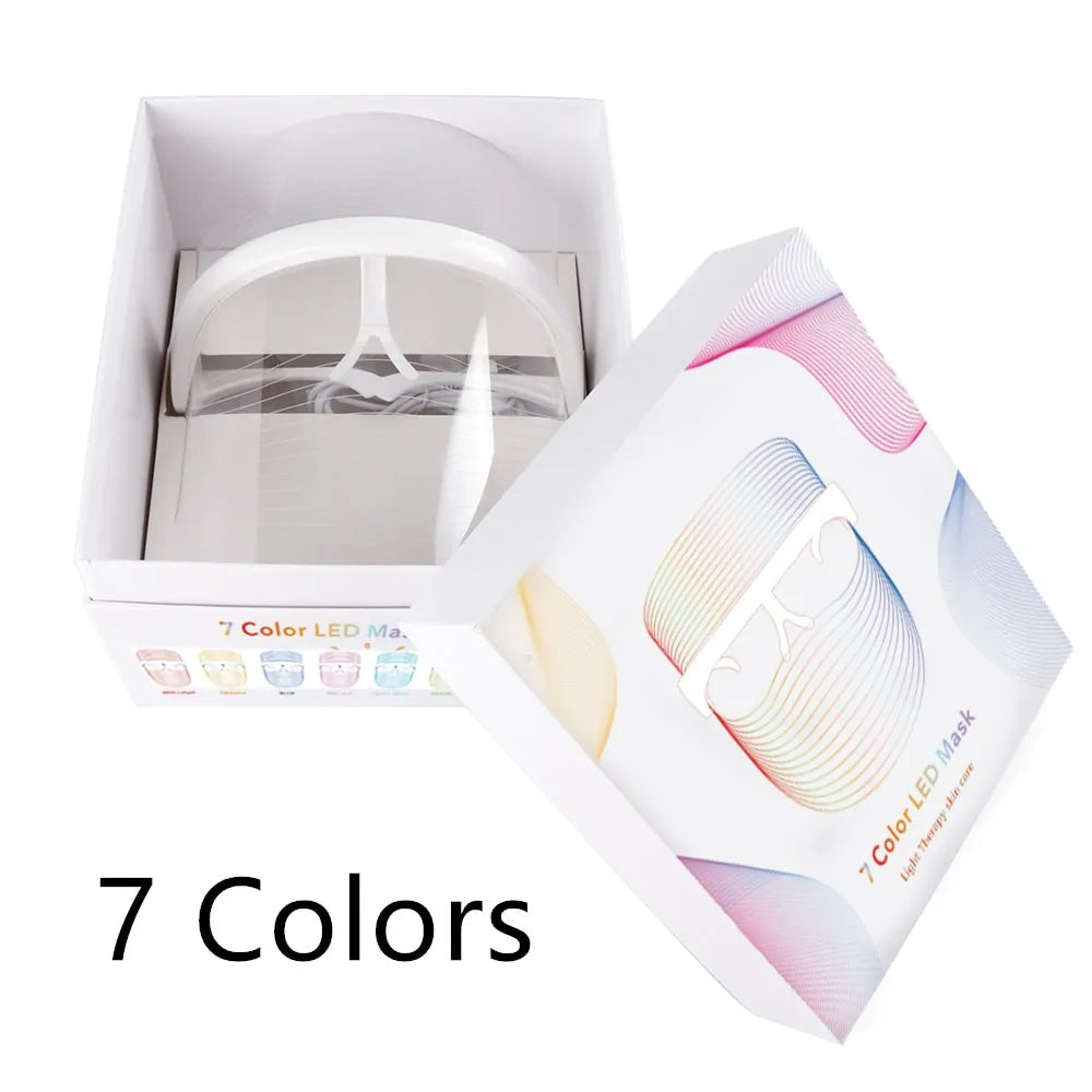 7 Colors LED Light Anti-aging Therapy Face Mask